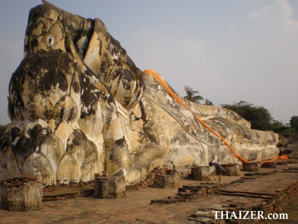 Reclining Buddha at Wat Lokayasutharam, Ayutthaya, Thailand