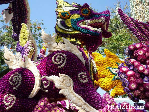 Float at Chiang Mai Flower Festival