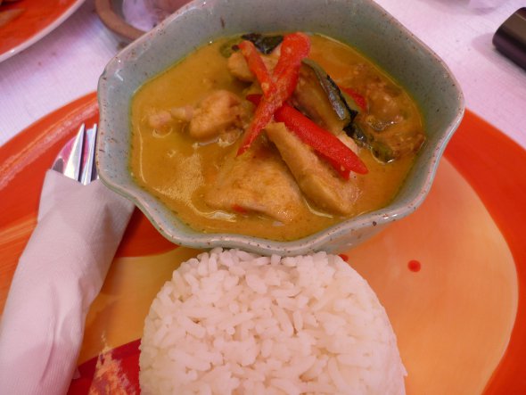 Panang curry served at Elliebum cafe in Chiang Mai