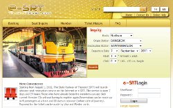 State Railway of Thailand (SRT) E-tickets