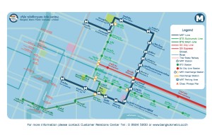 map of Bangkok metro route