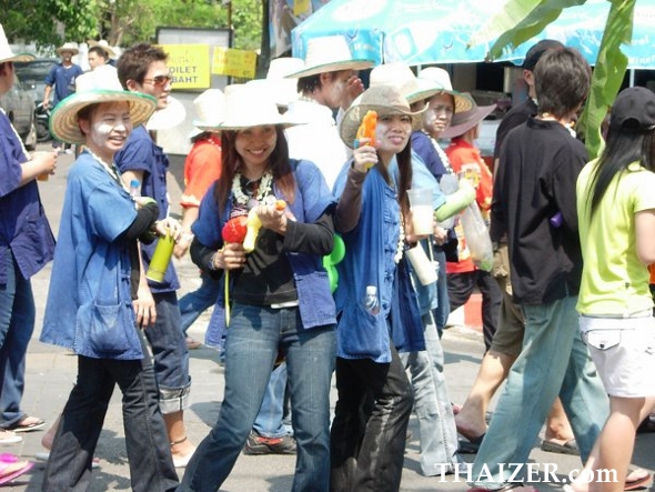 Songkran New Year Water Festival in Thailand