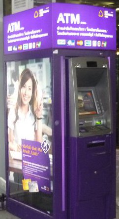 Siam Commercial Bank ATM cash machine in Thailand