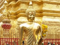 Buddha image at Wat Phra That Doi Suthep, Chiang Mai