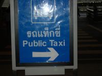 Bangkok airport taxi