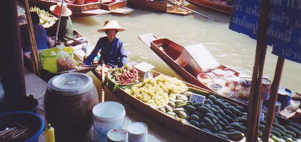 Bangkok Floating Market at Damnoen Saduak