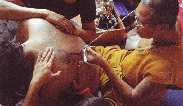 Sak Yant, Buddhist tattoo in thailand