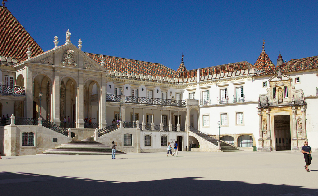 Square Coimbra Facade Visit Portugal University