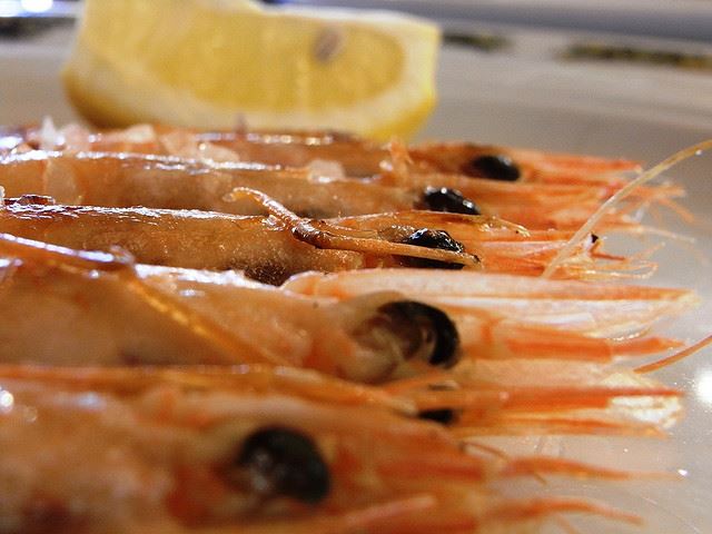 lemon gambas prawns Spain