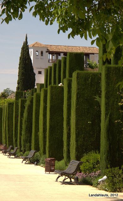 gardens parks grounds spain spanish granada