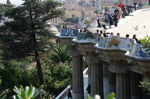 Parc Güell Barcelona Spain fee entry charging Gaudi 2013 2014