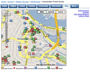 Amsterdam BnA Map