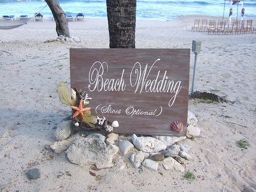 beach wedding