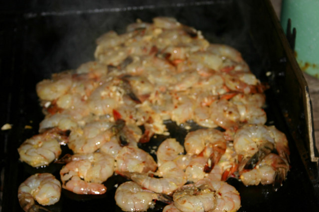 prawns on the barbie