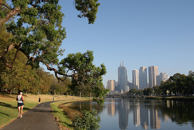 melbourne yarra running path