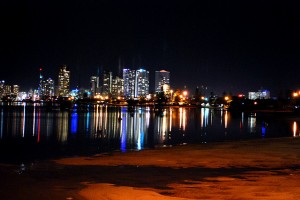 gold coast at night