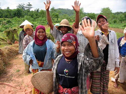 Lombok Rice farmers