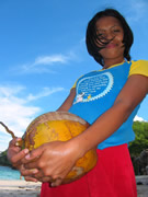 coconut girl bali