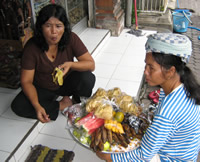 fruit seller in bali