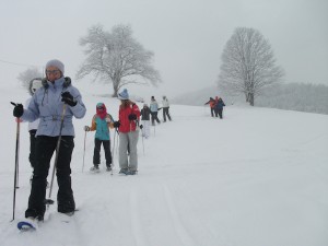 Christmas Day snowshoe walk