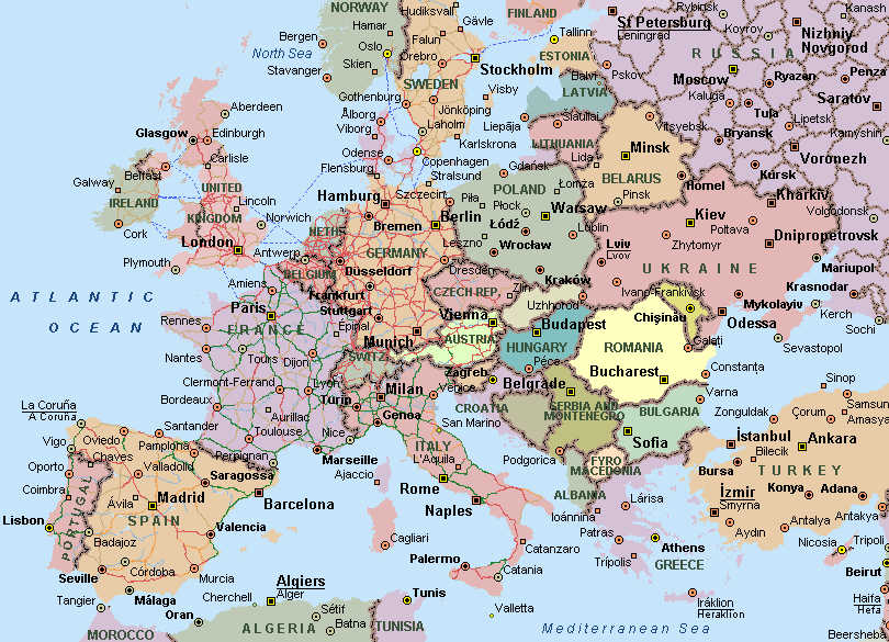 map of europe