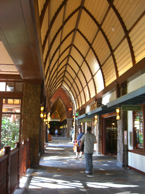 Lounge areas as well as the Kalepa store line the hallways leading off from the lobby.