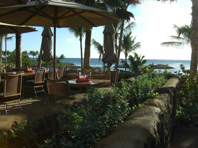 The resorts fine dining restaurant, 'Ama 'Ama, features indoor and outdoor seating (perfect for sunset) and ingredients sourced locally.