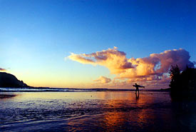 Hanalei Bay at Sunset