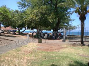 see the pavilion on the left and the basketball court on the right