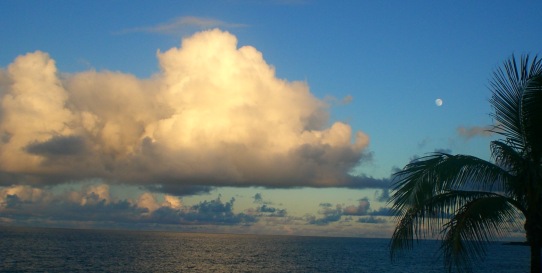 Sky at Sundown on the East side of the Big Island around 6:00