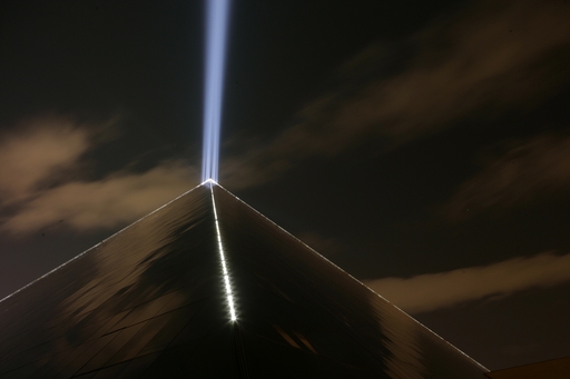 Luxor is known for its bright light, which supposedly can be seen in space.