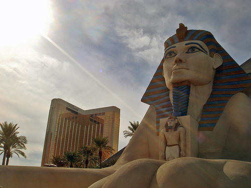 The famous Luxor Sphinx.