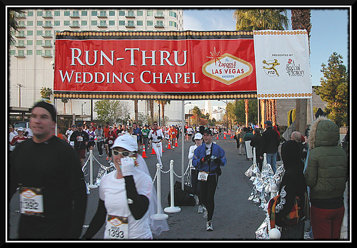 The run-thru chapel at the Las Vegas Marathon