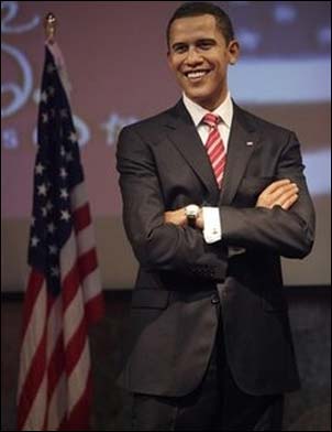 Obama wax statue at Madame Tussauds Las Vegas