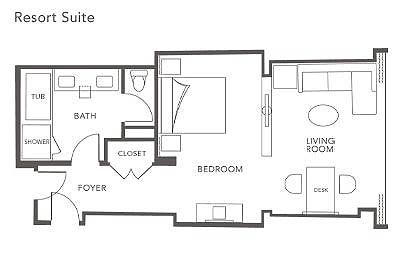 Encore Las Vegas suite floor plan