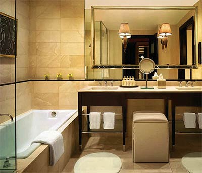 A look at a suite bathroom at the Encore Las Vegas