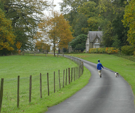 Stone Lodge at the entrance to the Combermere estate