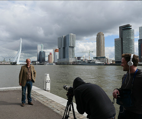Erasmus Bridge filming