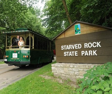 Bride on Trolly Starved Rock