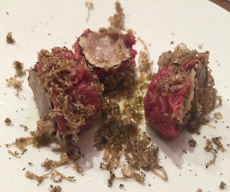 Truffled Carne Crudo at Trattoria Amerigo