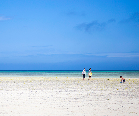 Stay at an exclusive beach resort on the tiny island of Taketomi