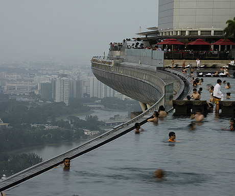 Marina Bay Sands Hotel swimming pool