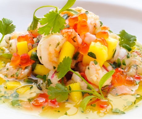 Prawns ceviche