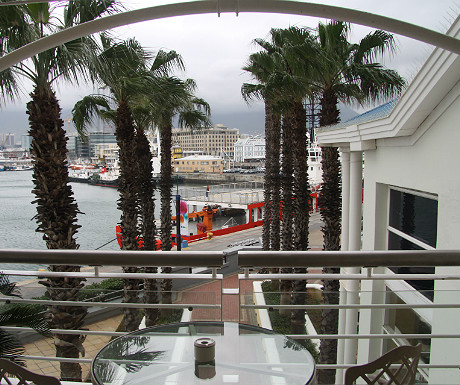 Table Bay Hotel balcony view