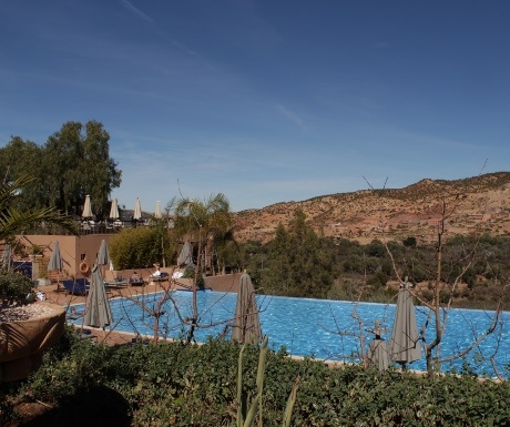 Infinity pool at Kasbah Tamadot