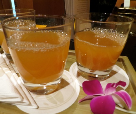 Four Seasons Singapore welcome drink