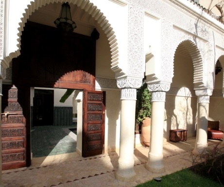 Entrance to private Villa des Orangers riad