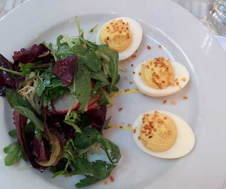 Curried deviled eggs, Kitchen Door