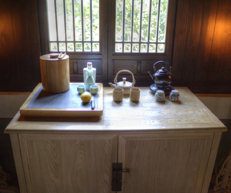 In-room minibar at Amanfayun