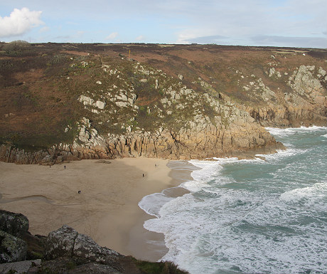 Porthcurno beach